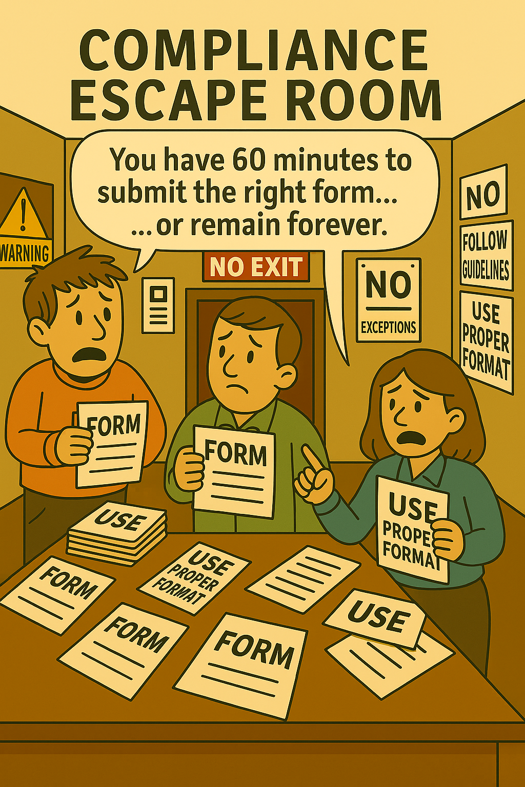 NWS.meme: Compliance Escape Room — Gone in 60 Minutes?